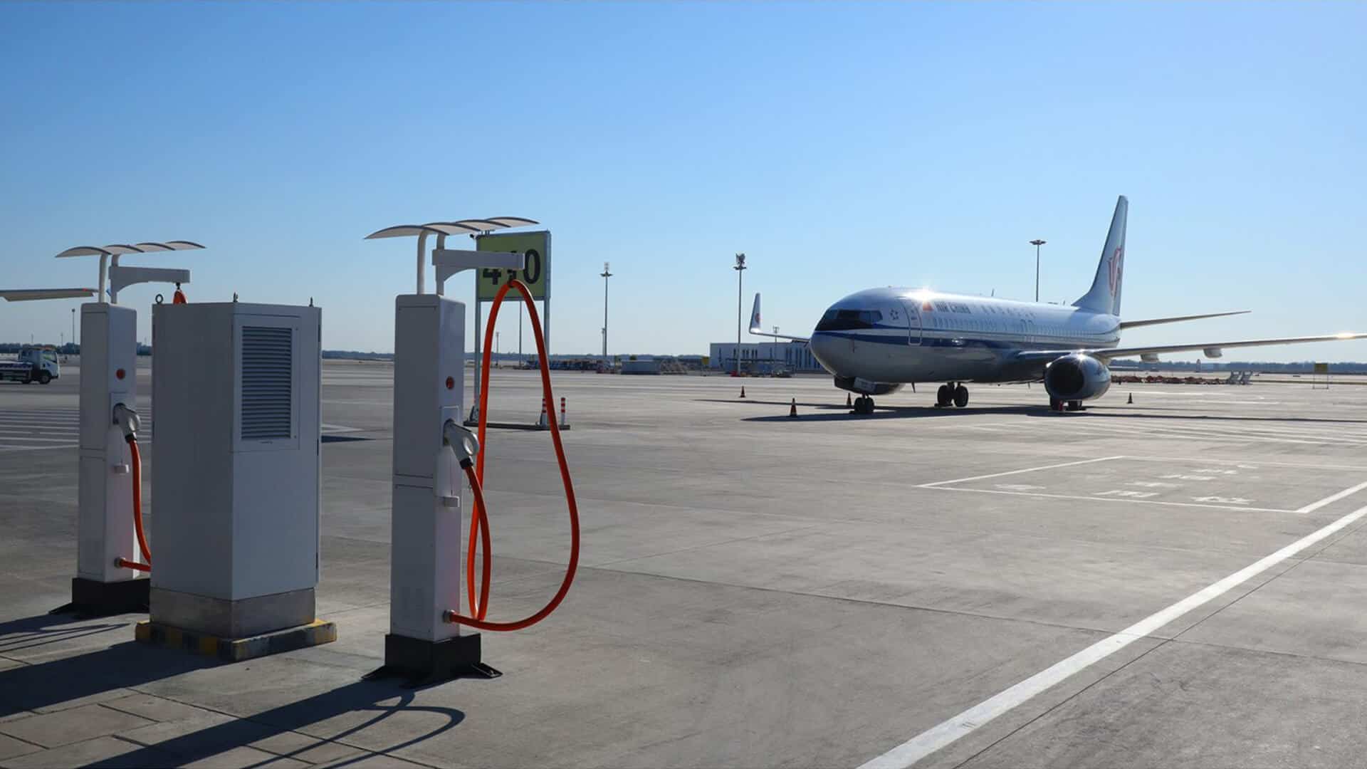 SCU EV Charger installed at the beijing daxing Airport